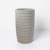  Tall Ribbed Fiberstone Planter | AUFS180 