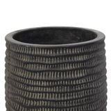  Tall Textured Black Fiberstone Planter | AUFS176 