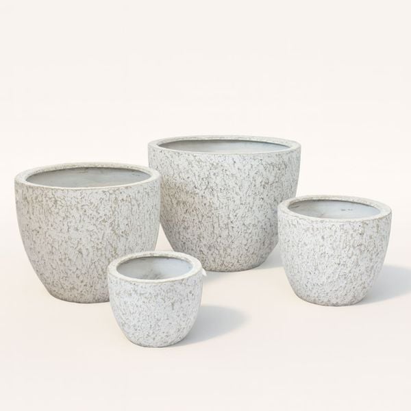 Tapered Curve Fiberstone Planter