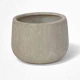  Textured Round Fiberstone Planter | AUFS154 