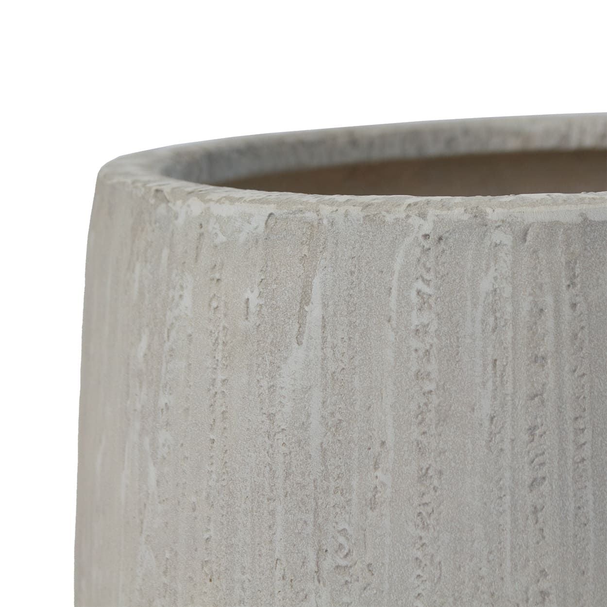  Textured Round Fiberstone Planter | AUFS154 