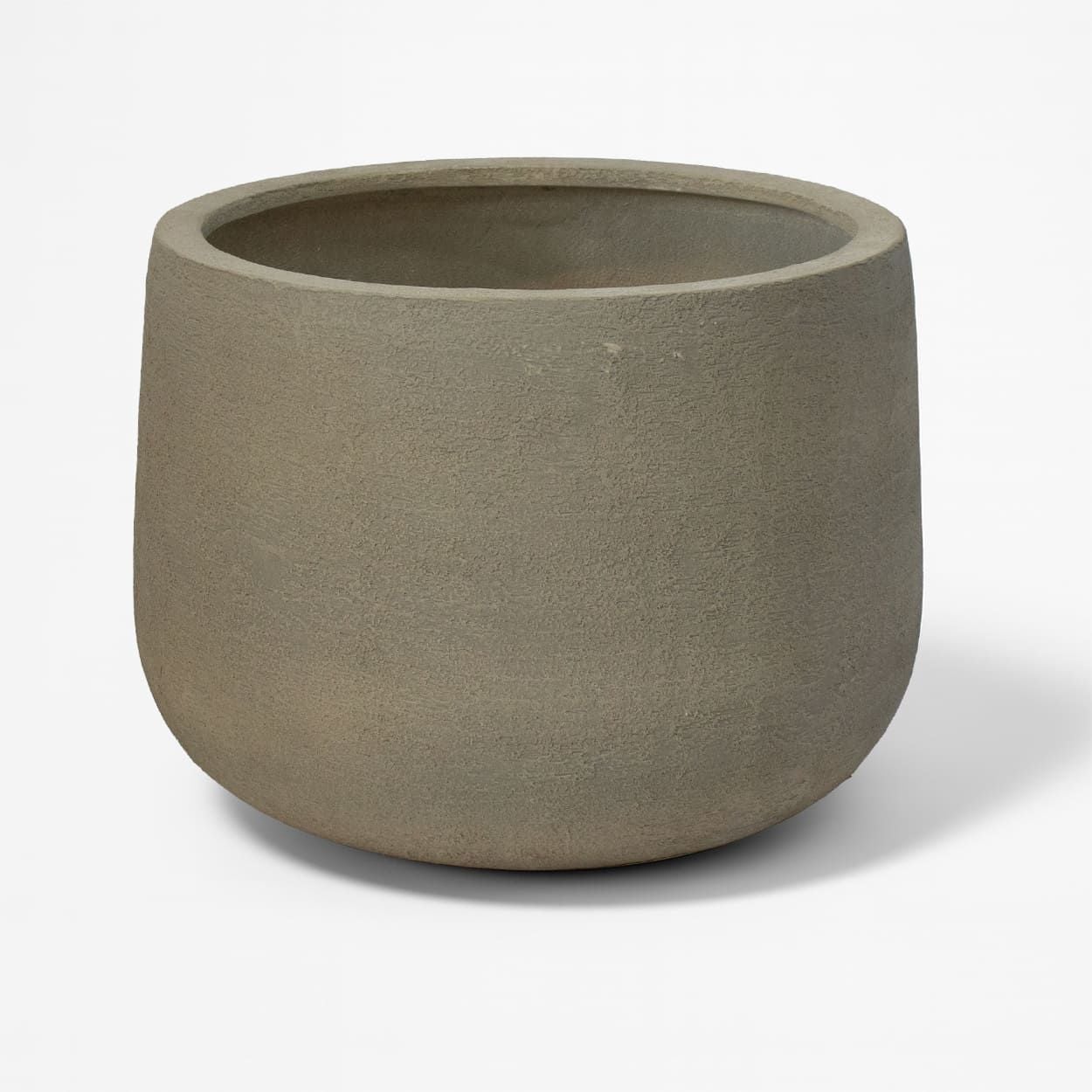  Textured Round Fiberstone Planter | AUFS154 