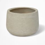  Textured Round Fiberstone Planter | AUFS154 