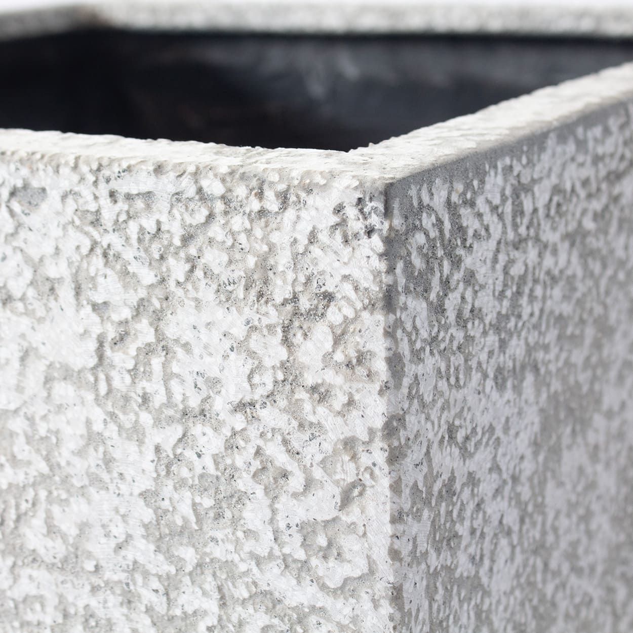  Textured Square Fiberstone Planter | AUFS185 