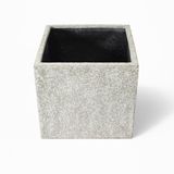  Textured Square Fiberstone Planter | AUFS185 