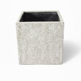  Textured Square Fiberstone Planter | AUFS185 