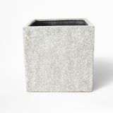  Textured Square Fiberstone Planter | AUFS185 