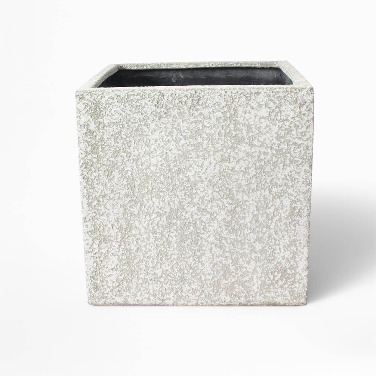  Textured Square Fiberstone Planter | AUFS185 