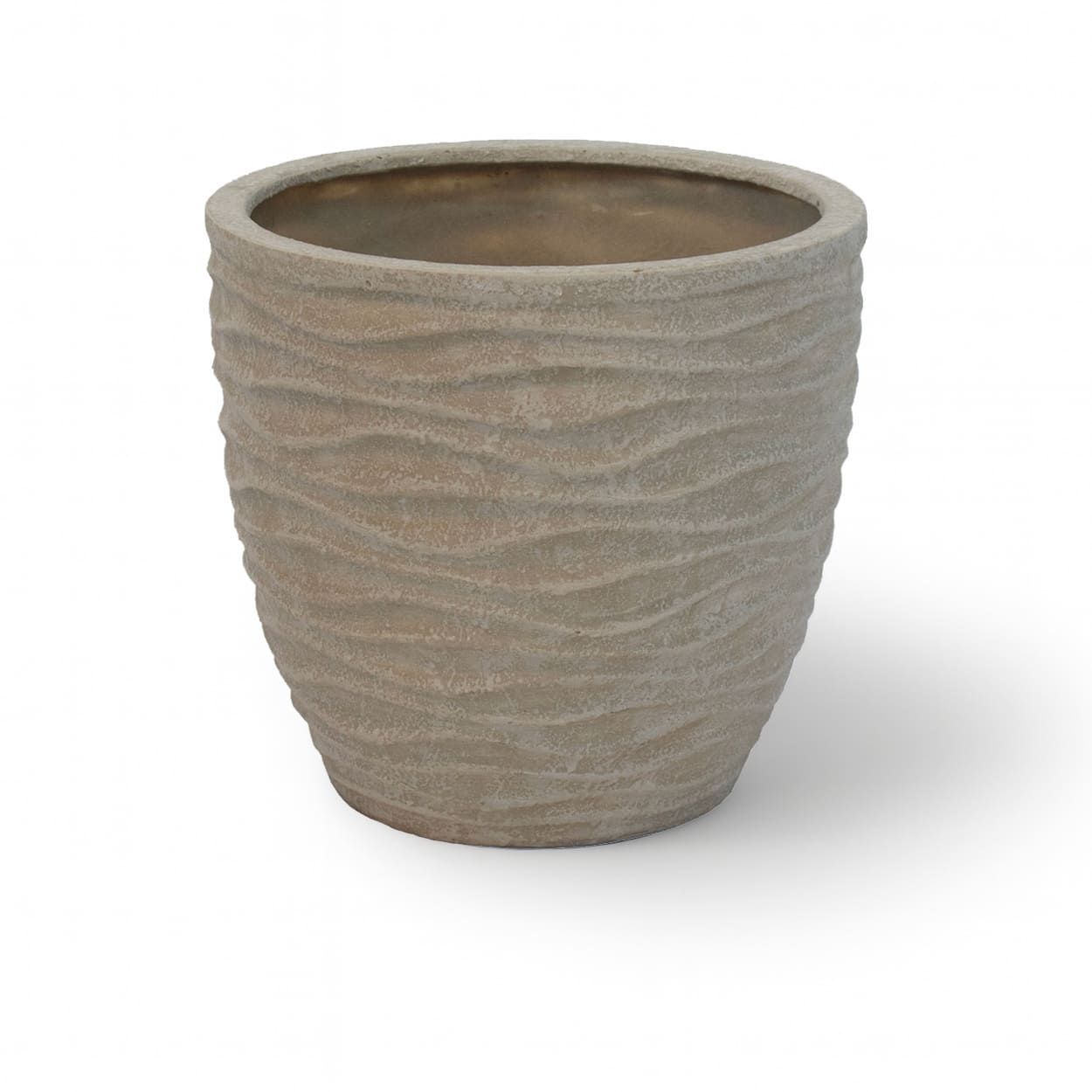  Textured Wave Fiberstone Planter | AUFS140 