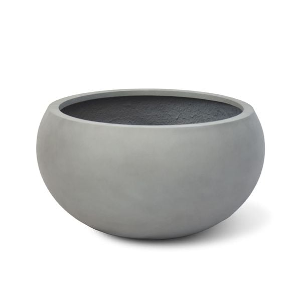 Wide Sphere Fiberstone Planter