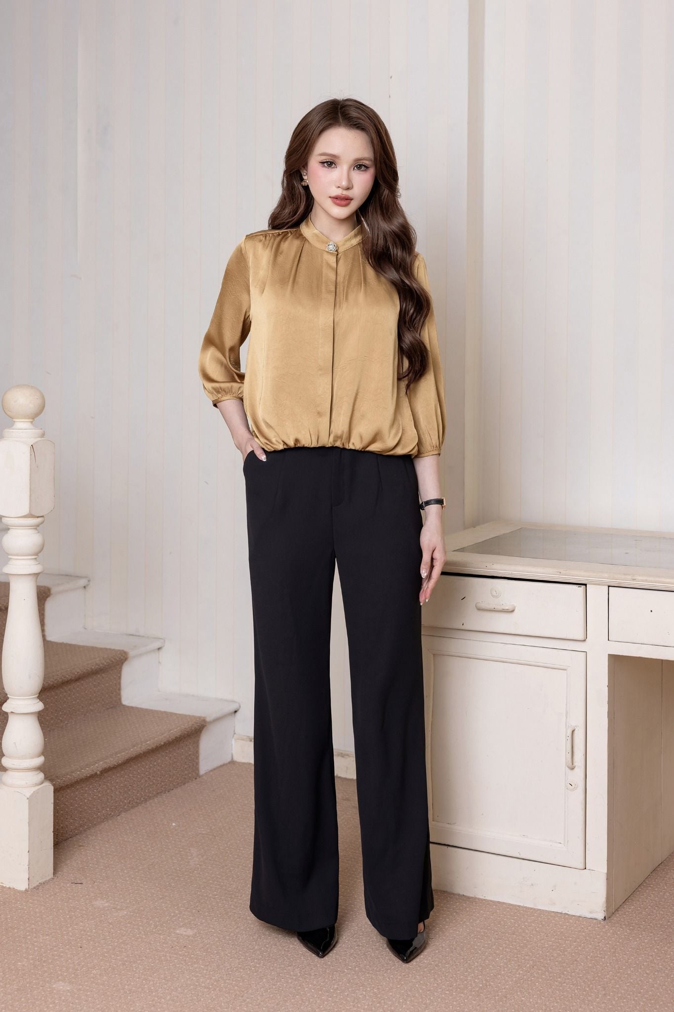 ÁO SƠ MI BO GẤU SM62362