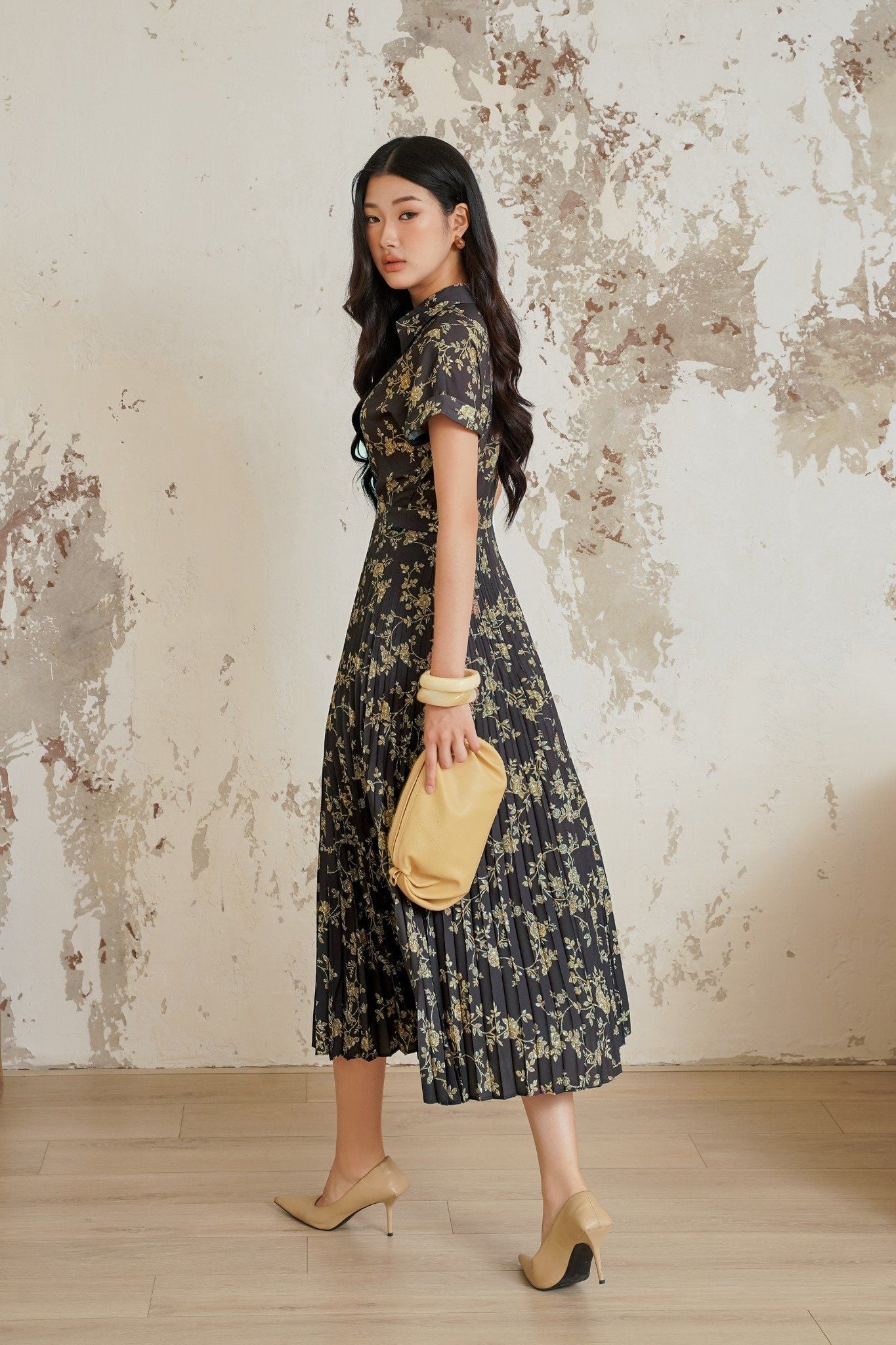 ĐẦM LỤA HOA D03632