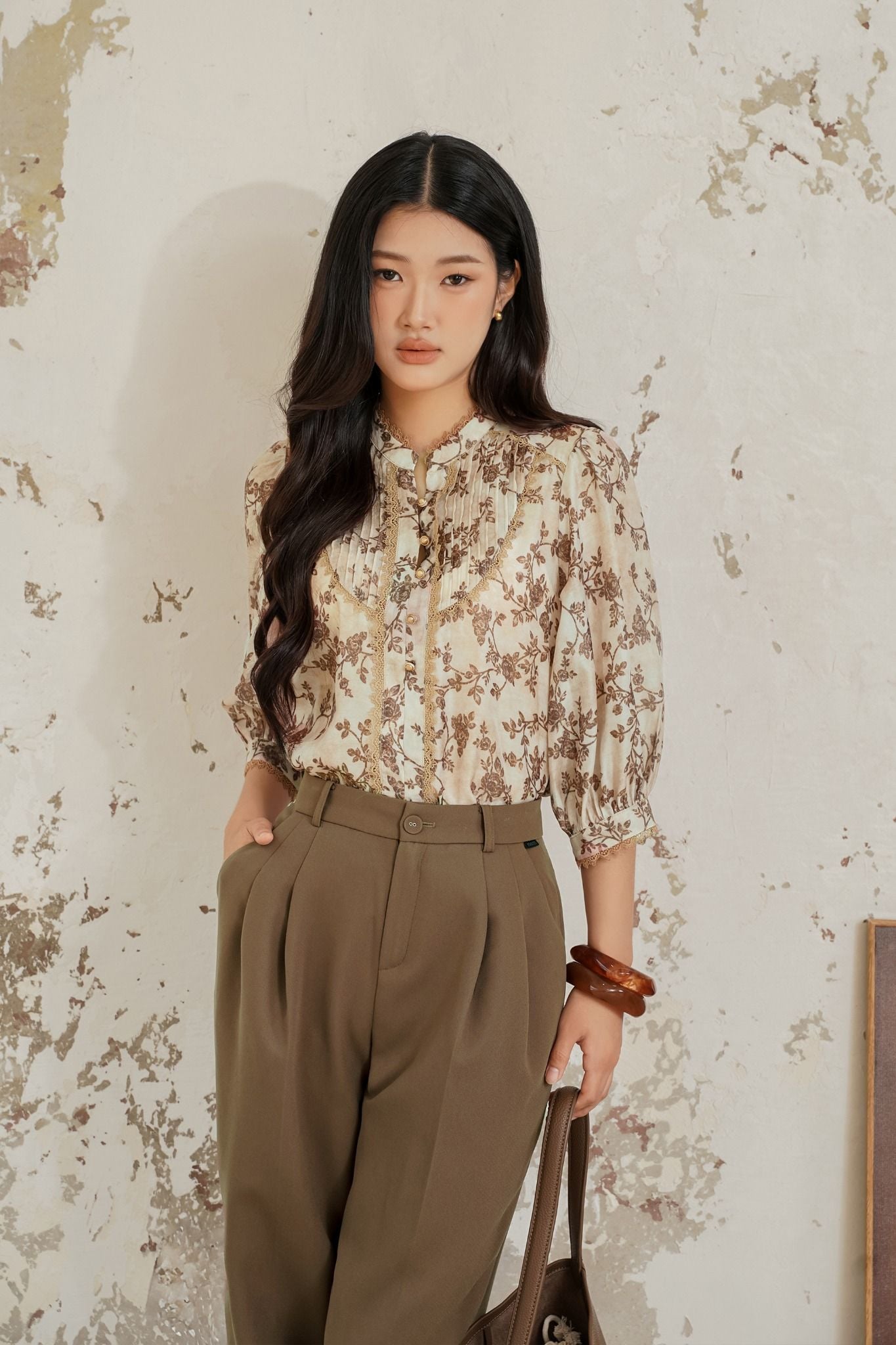 SƠ MI THÔ ĐÁP VIỀN REN SM03562