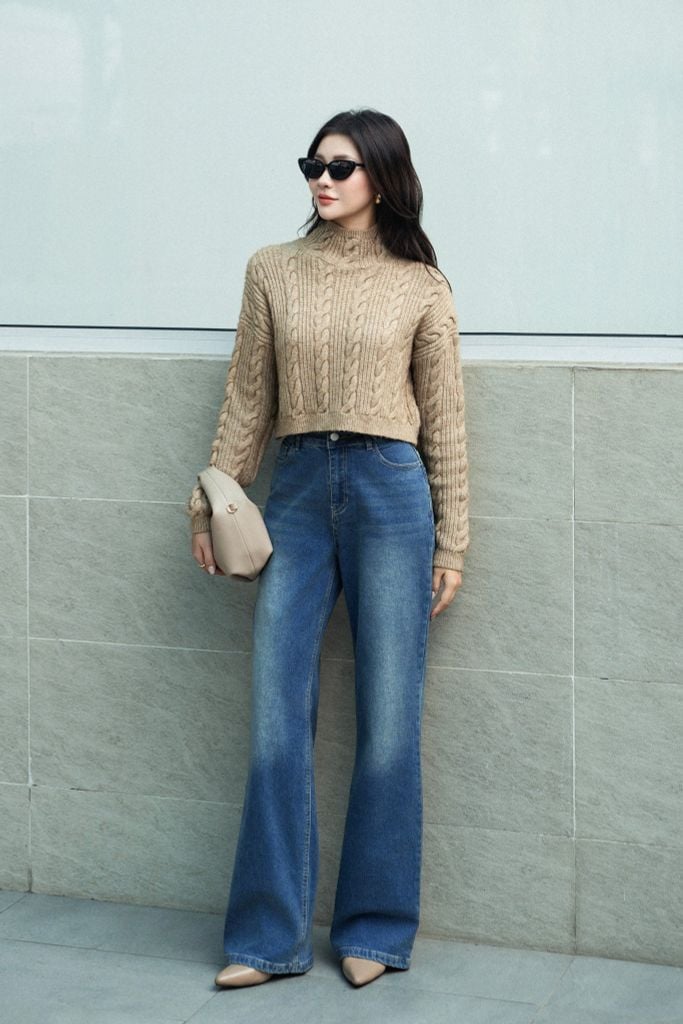 QUẦN JEANS ỐNG LOE Q67062