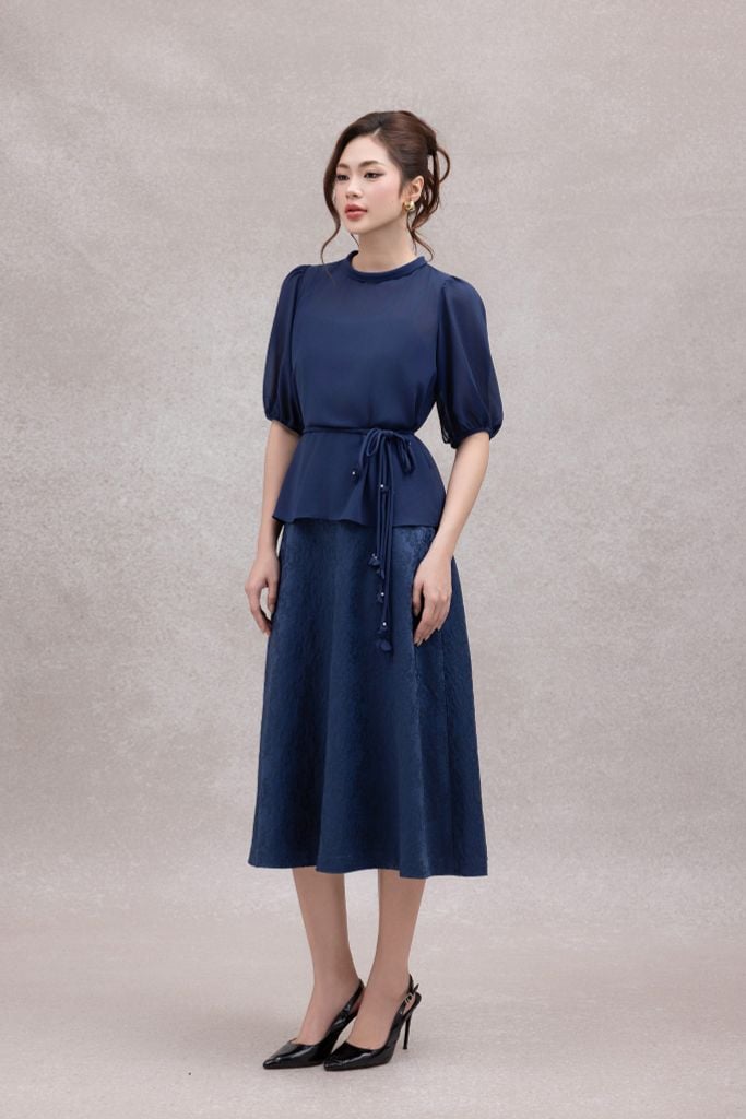 SET ĐẦM KÈM ÁO D08312