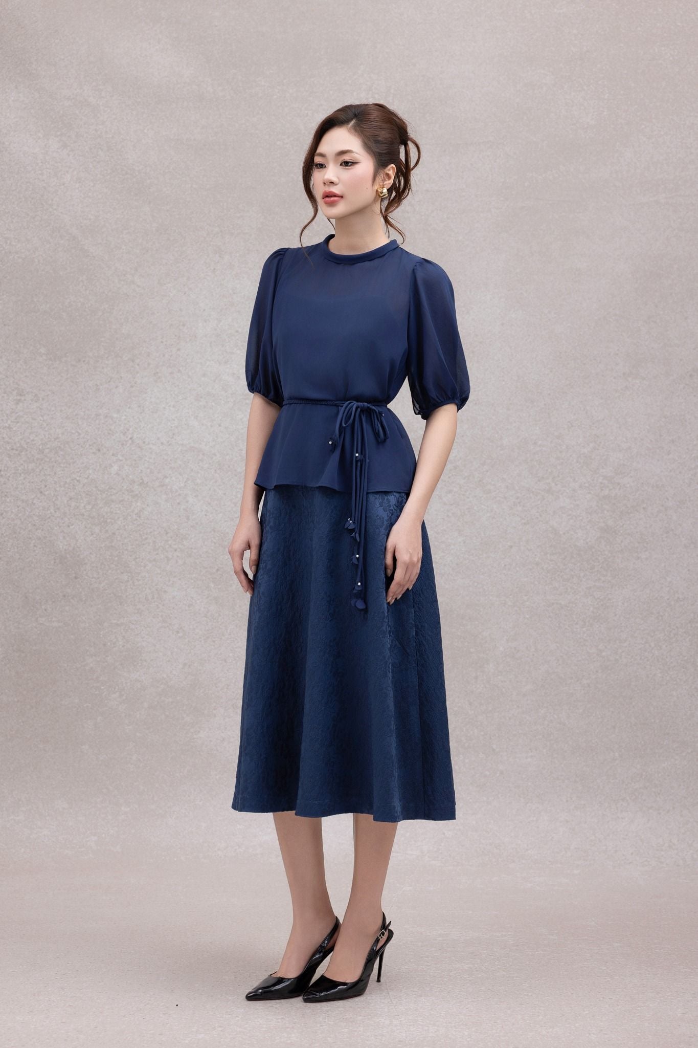 SET ĐẦM KÈM ÁO D08312