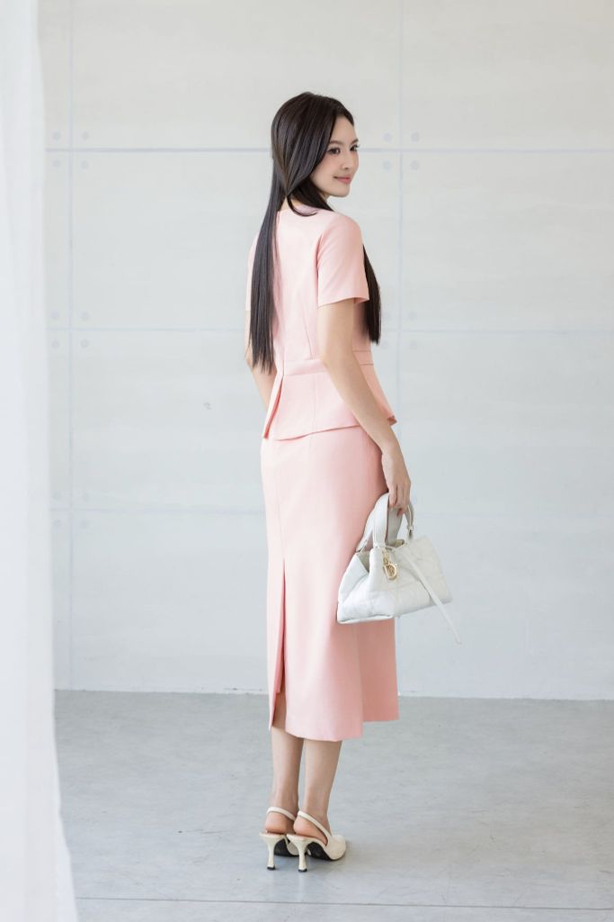  keonhacai PEPLUM PHỐI HOA DẬP NỔI D01112 