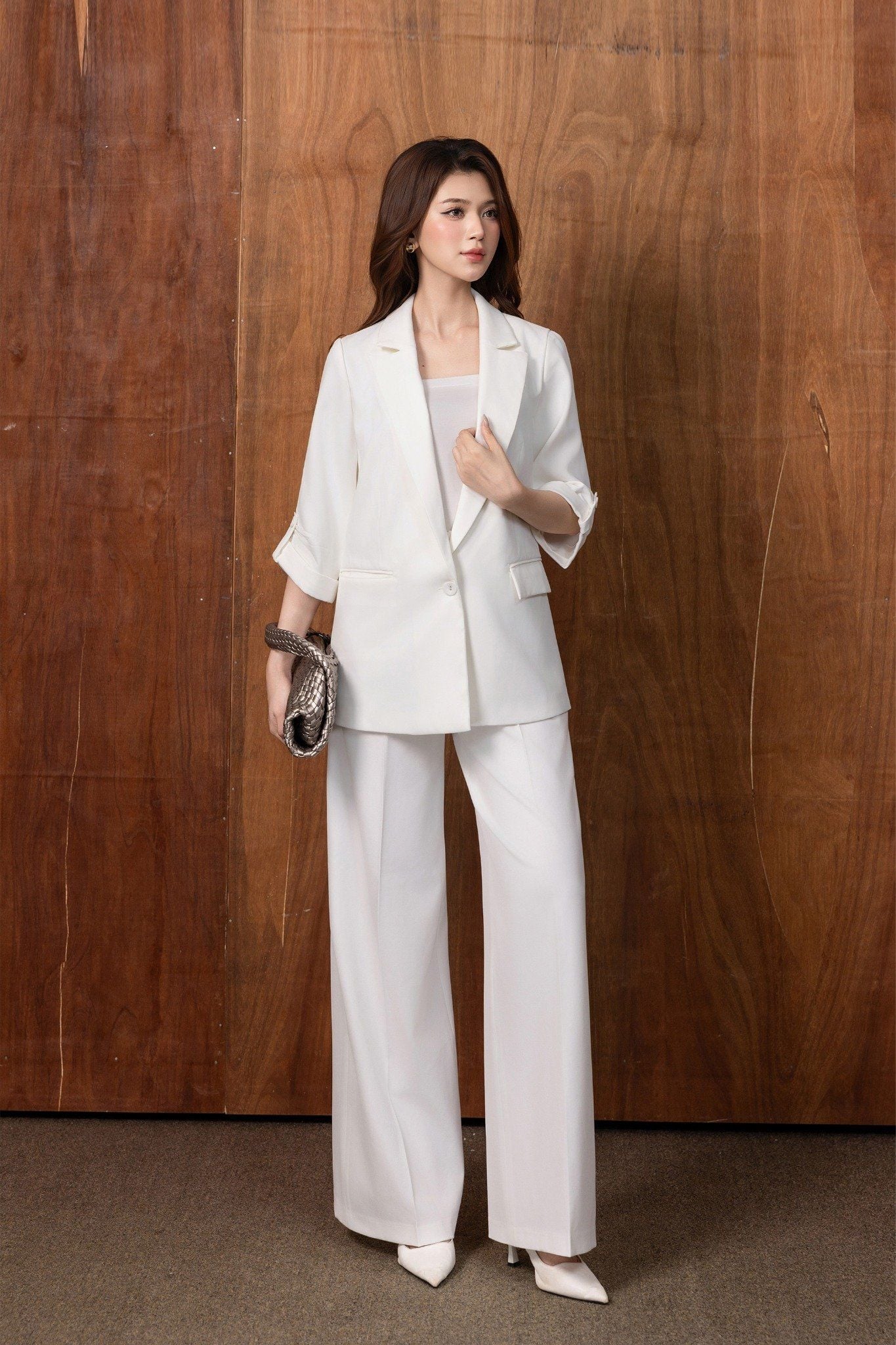 ÁO VEST SUÔNG TRẮNG AK06352