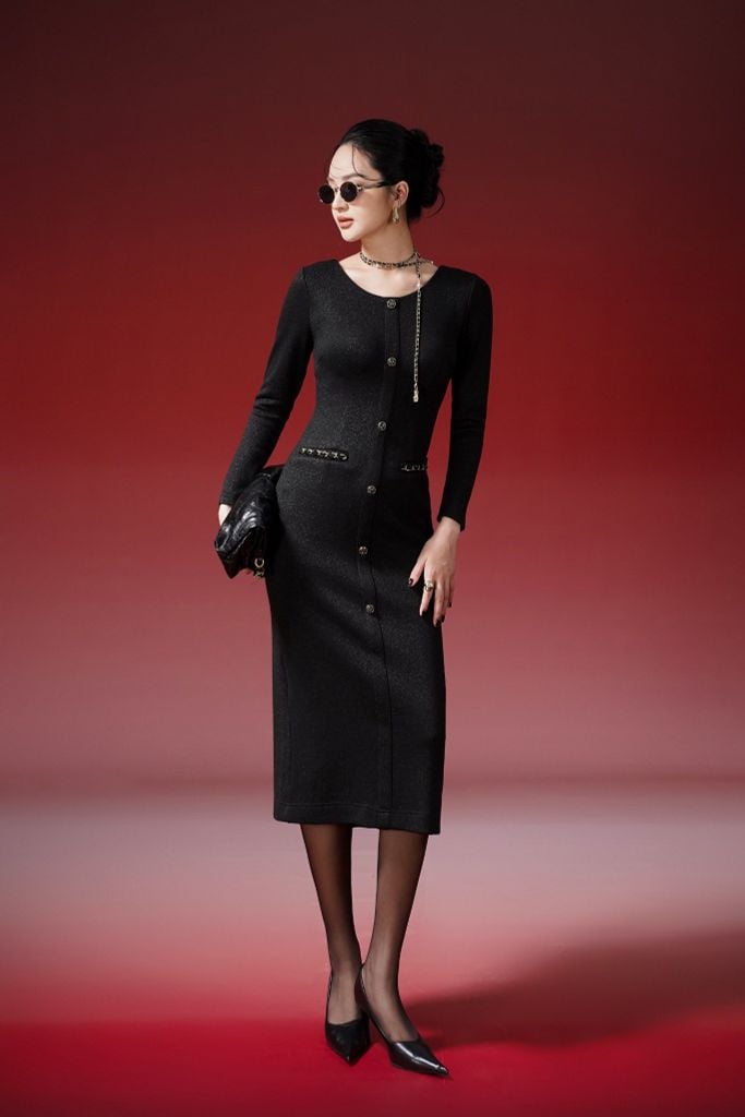 ĐẦM LEN ÔM D04852