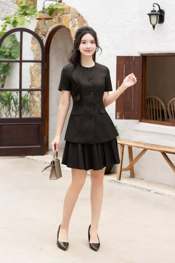ÁO THIẾT KẾ CÀI KHUY BỌC AK00262