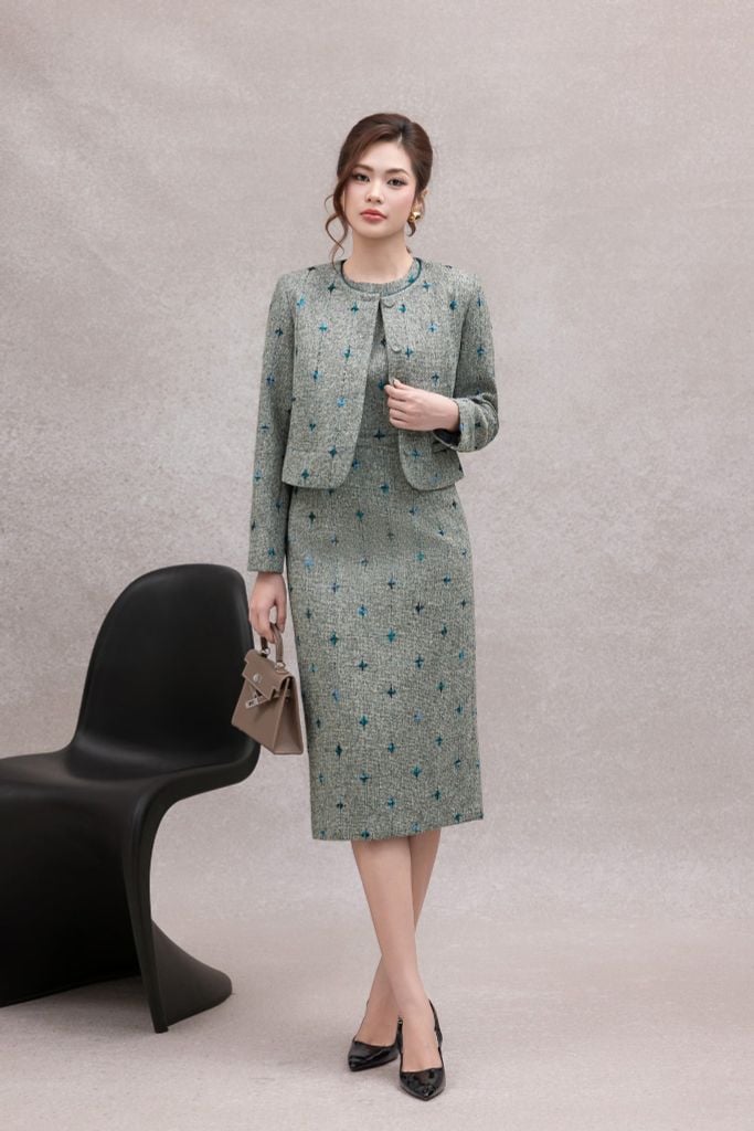 ÁO KHOÁC HOẠ TIẾT AK07672