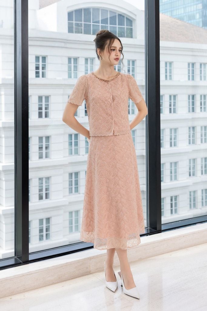 CHÂN VÁY MIDI REN Z05662