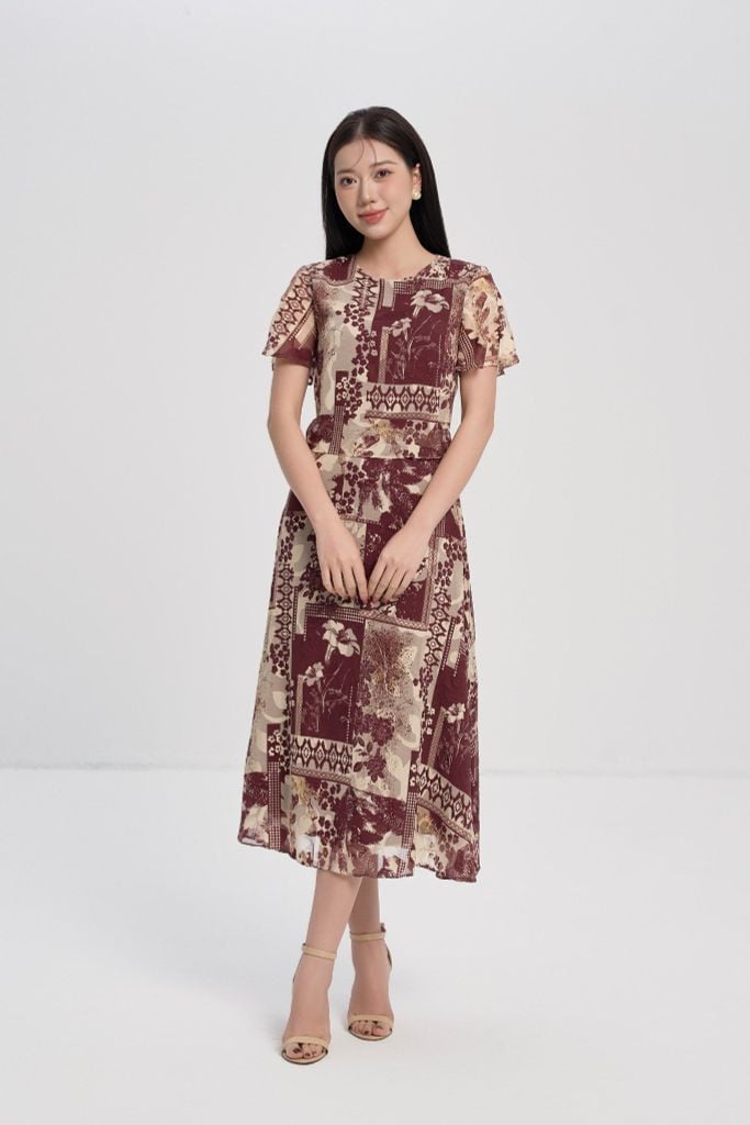 ĐẦM HỌA TIẾT D17522