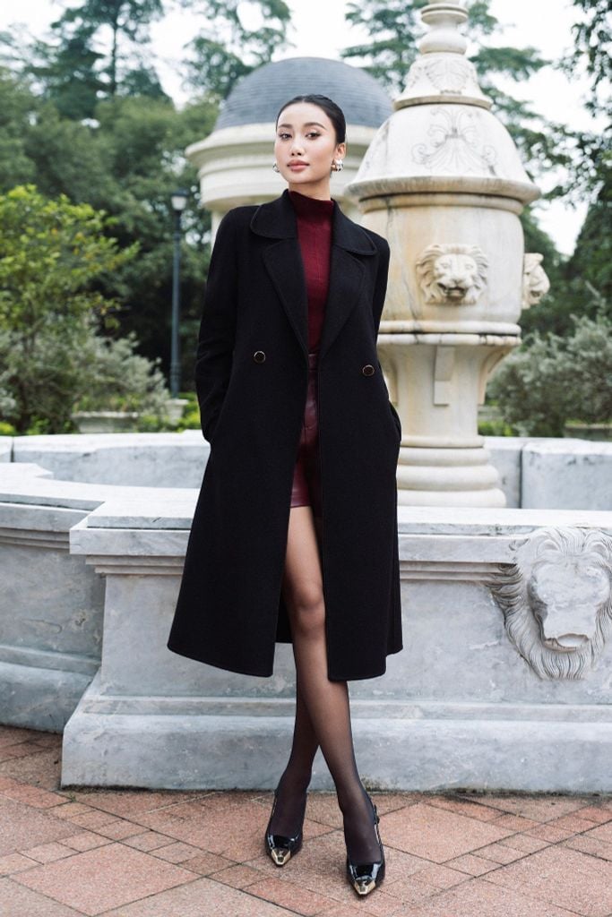 MĂNG TÔ DẠ ĐEN AK68042