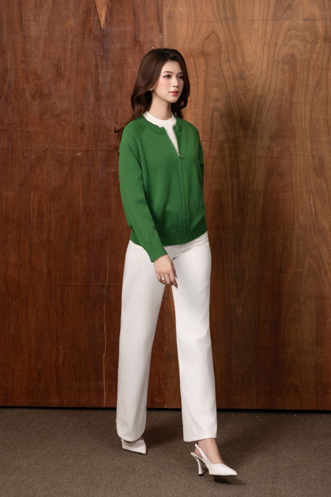 ÁO KHOÁC LEN XANH AK62562