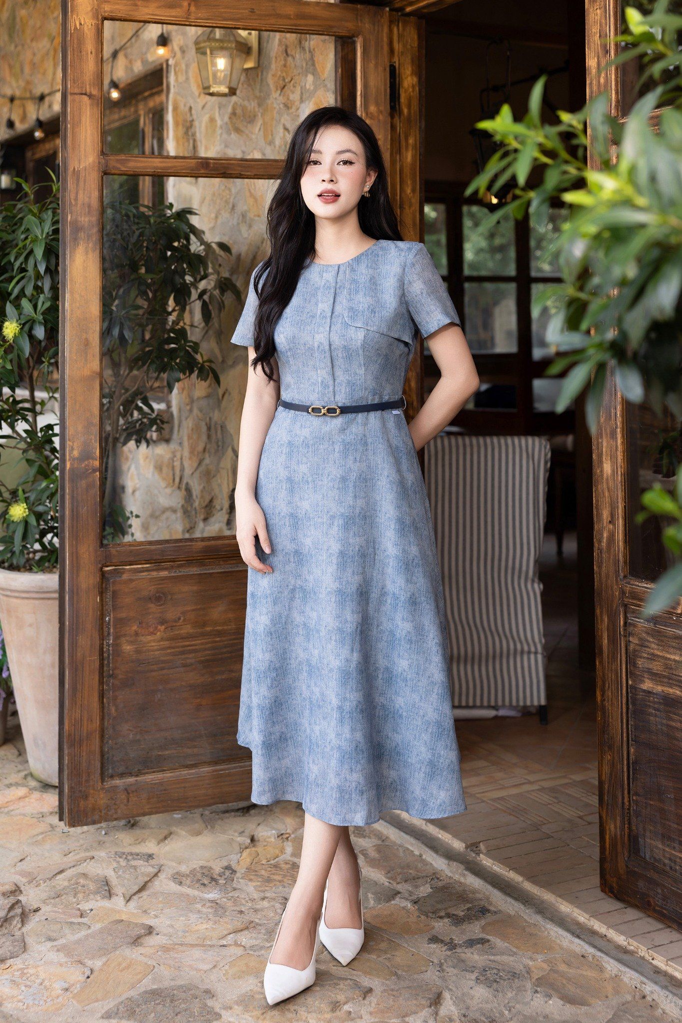 ĐẦM THÔ KÈM ĐAI D40452