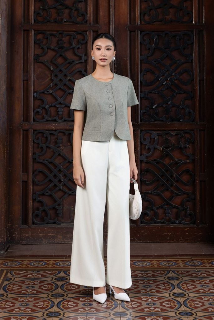 ÁO THIẾT KẾ CÀI KHUY BỌC AK04952