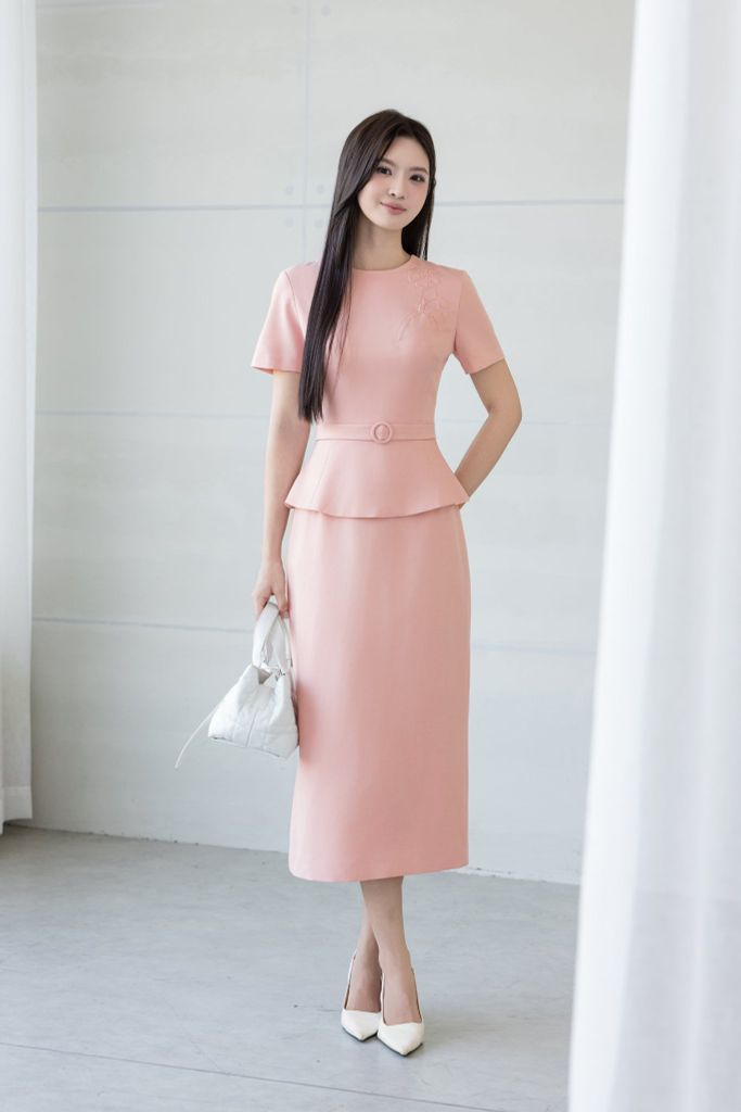 keonhacai PEPLUM PHỐI HOA DẬP NỔI D01112