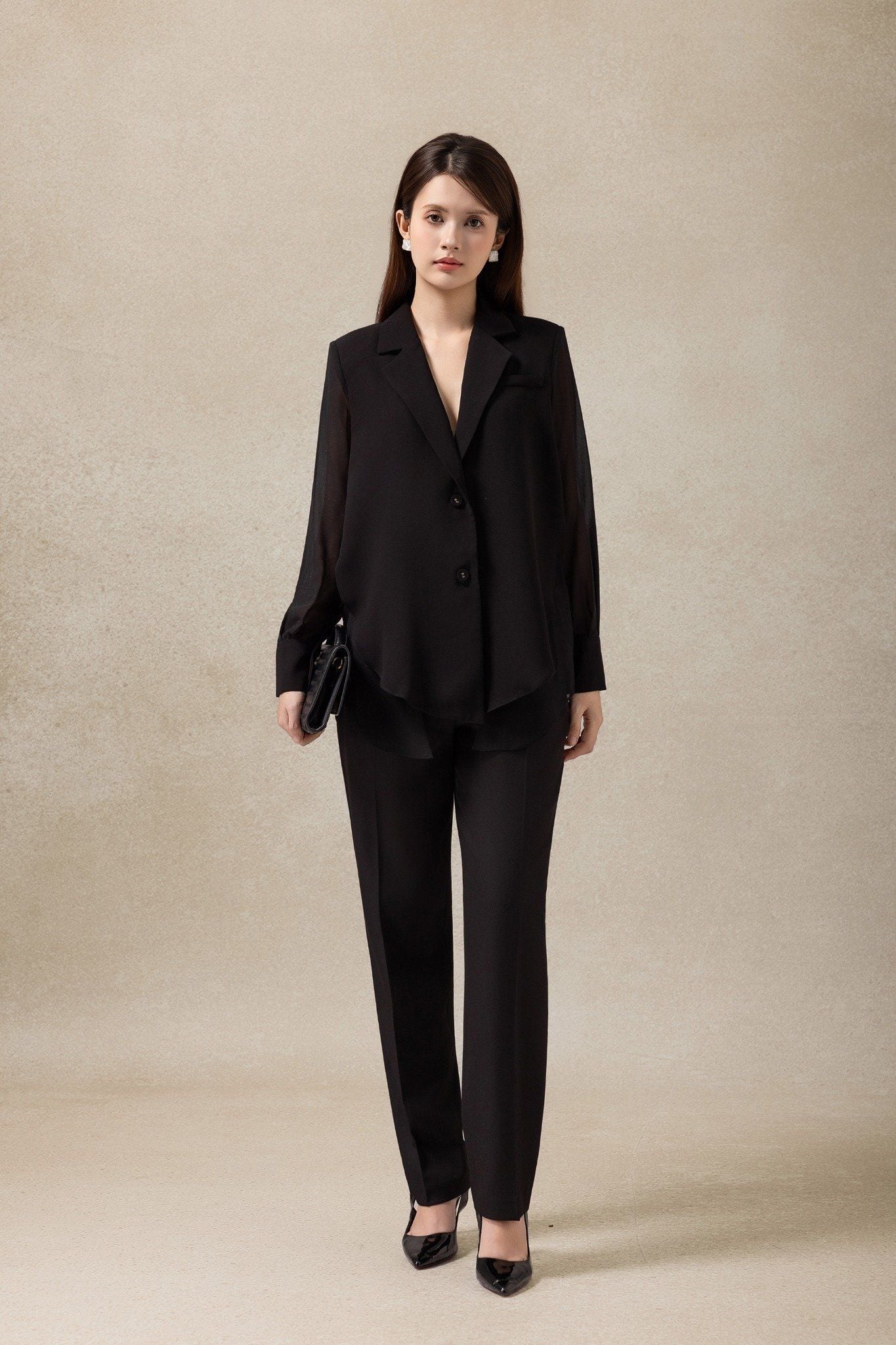 ÁO VEST DÁNG SUÔNG AK05402