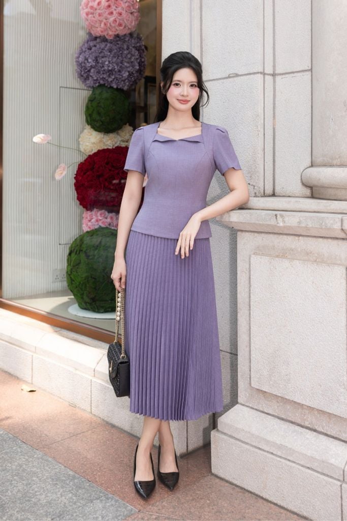 ĐẦM LIỀN XẾP LI D10692