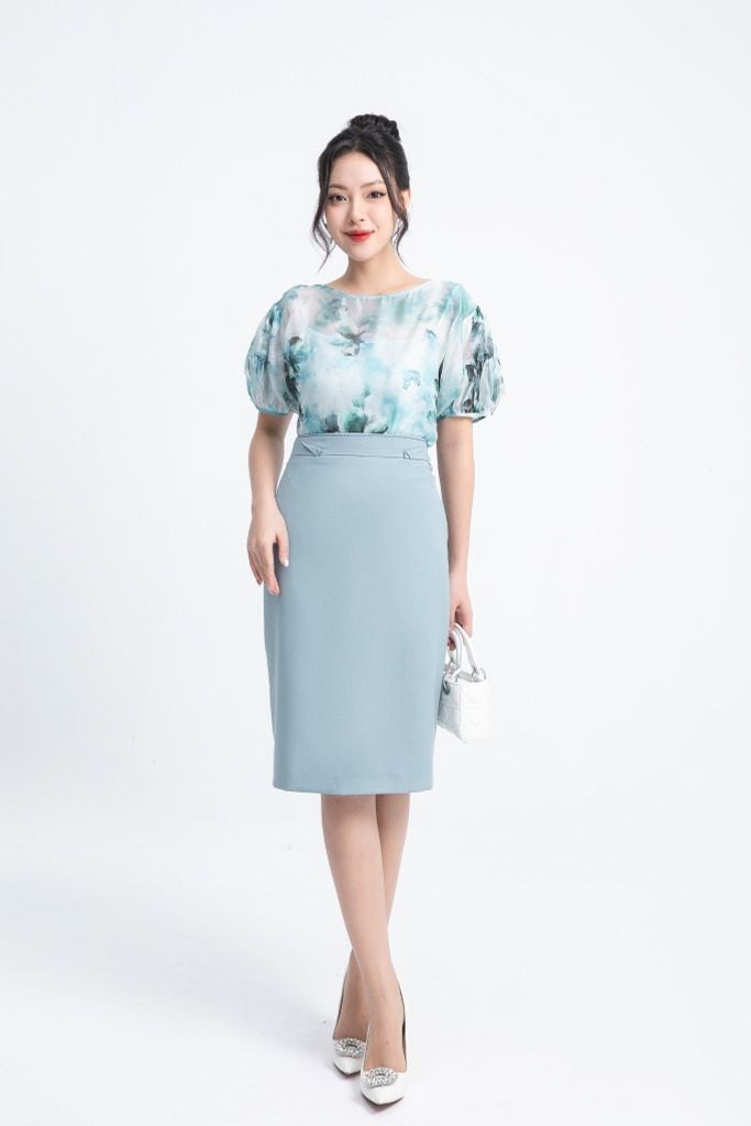 CHÂN VÁY BÚT CHÌ Z16672