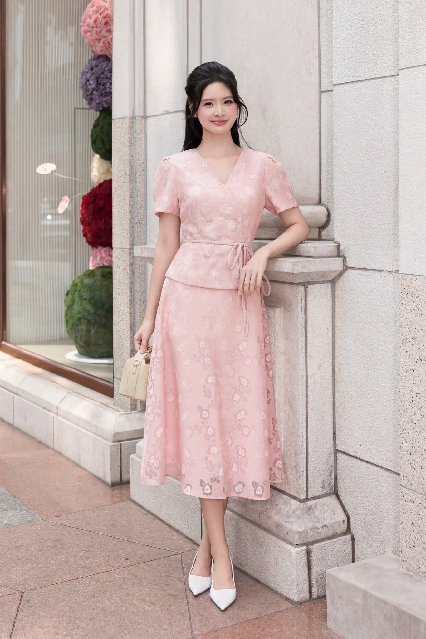 ĐẦM TƠ PEPLUM D10812