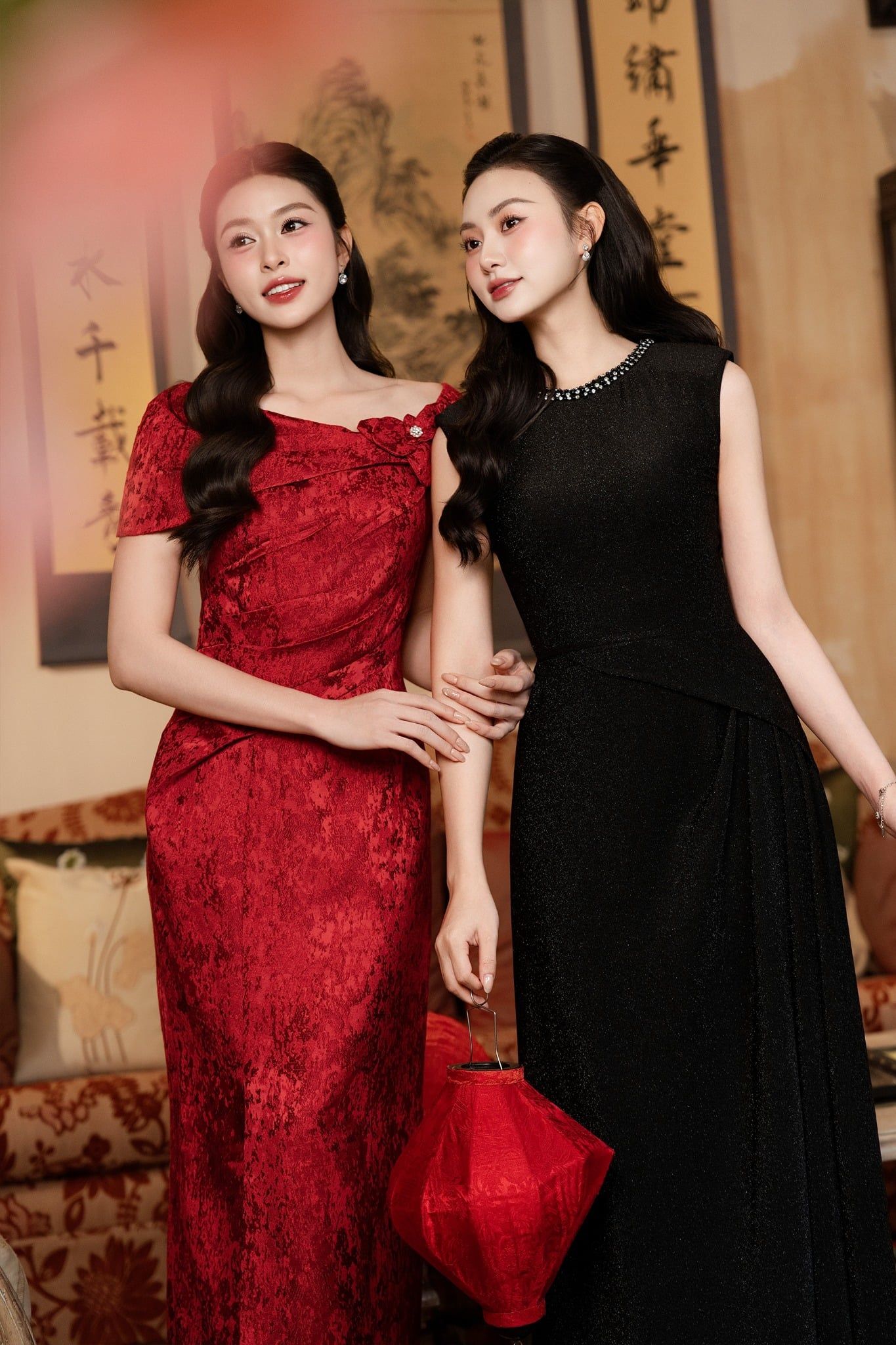 ĐẦM TIỆC ĐÍNH CƯỜM D09022