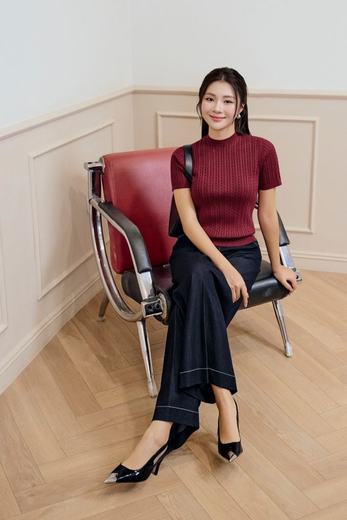 ÁO LEN ĐỎ VẶN THỪNG AL62122