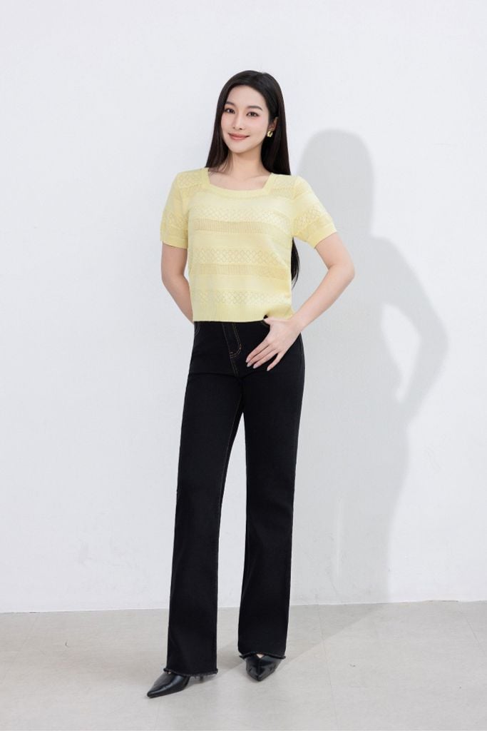 QUẦN JEANS ỐNG LOE Q67042