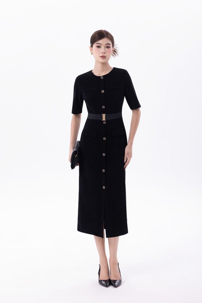 ĐẦM ÔM ĐEN D04592