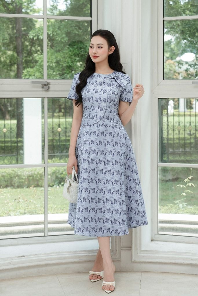 ĐẦM GẤM HOA D00972