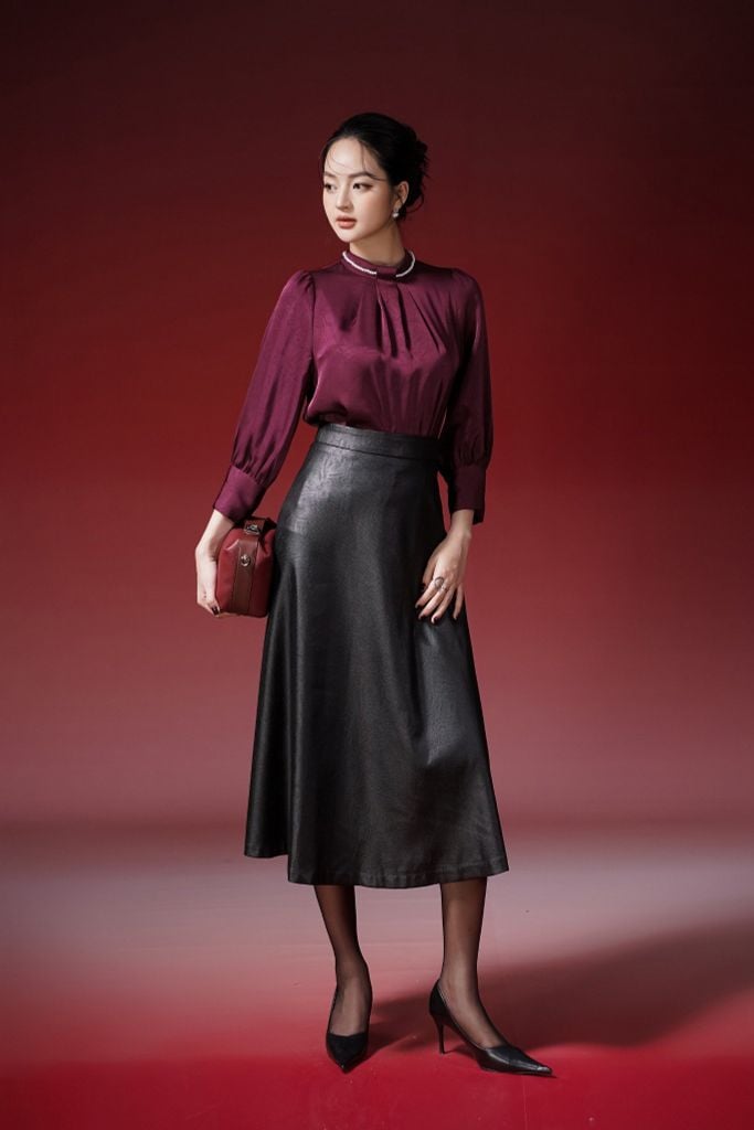 SƠ MI LỤA CỔ NGỌC SM05042