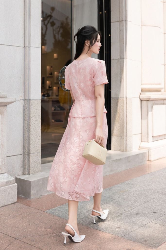  ĐẦM TƠ PEPLUM D10812 