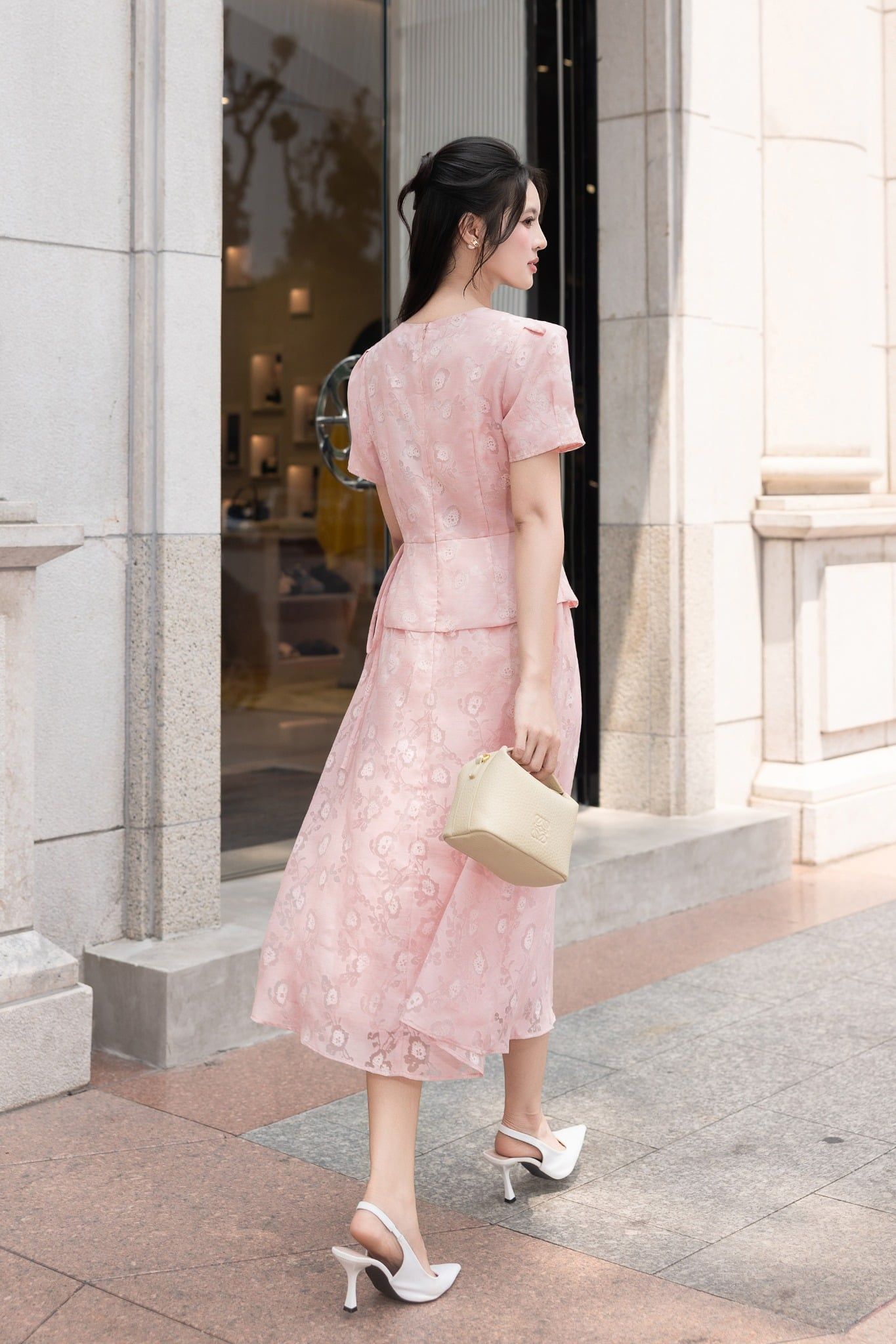 ĐẦM TƠ PEPLUM D10812