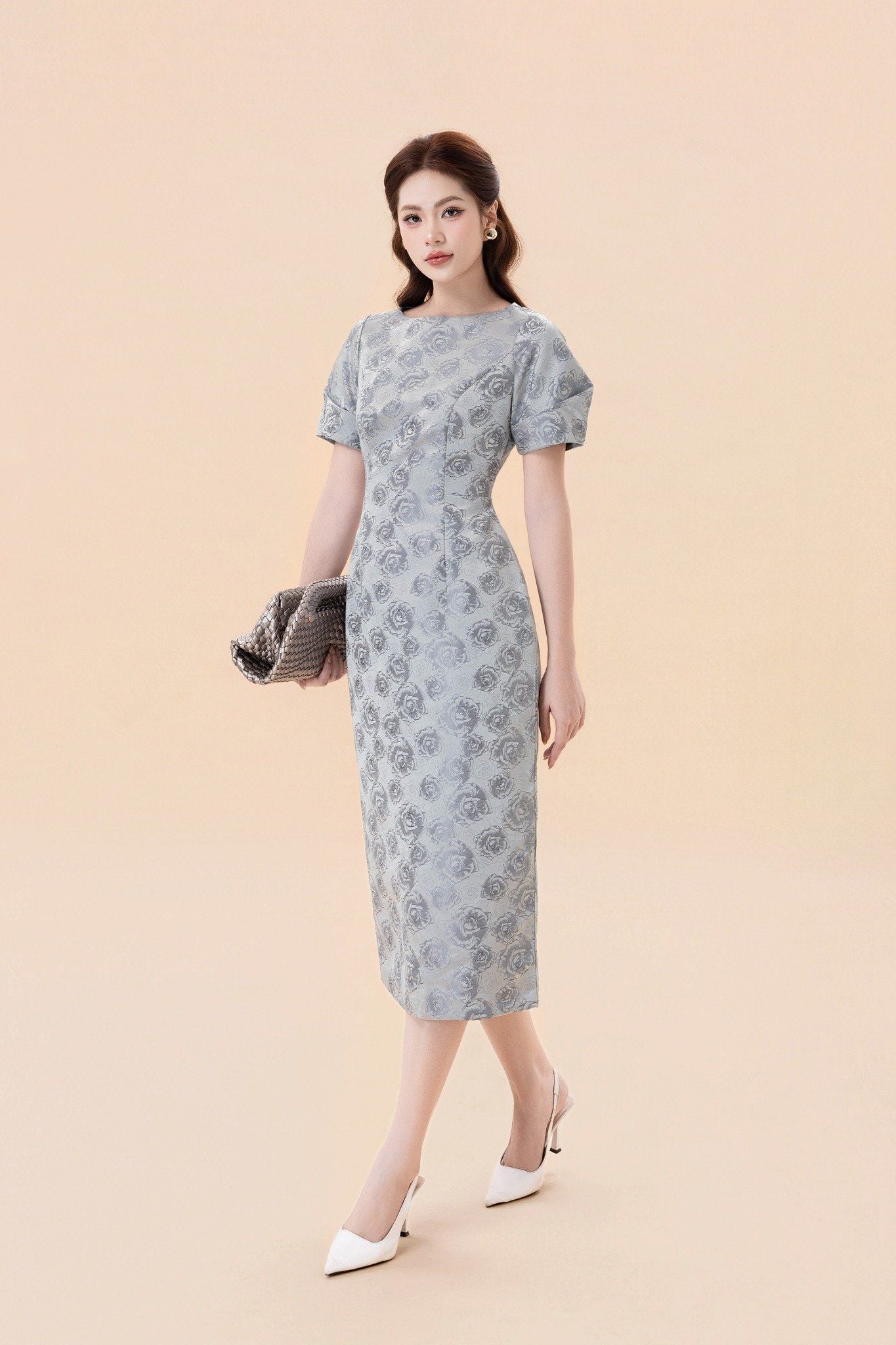 ĐẦM HOA TAY BỒNG D06752