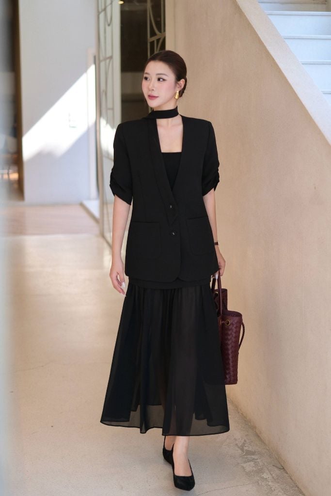 ÁO VEST DÁNG SUÔNG AK06422