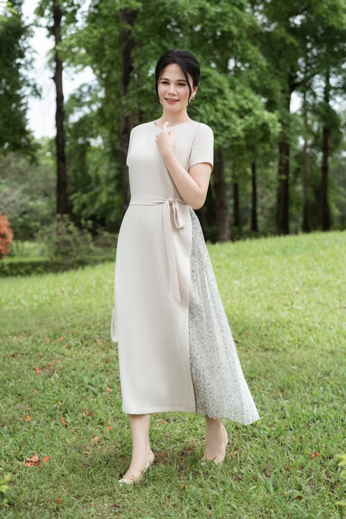 ĐẦM SUÔNG PHỐI XẾP LY D00942