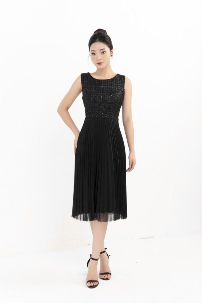 ĐẦM TIỆC KHÔNG TAY D11832