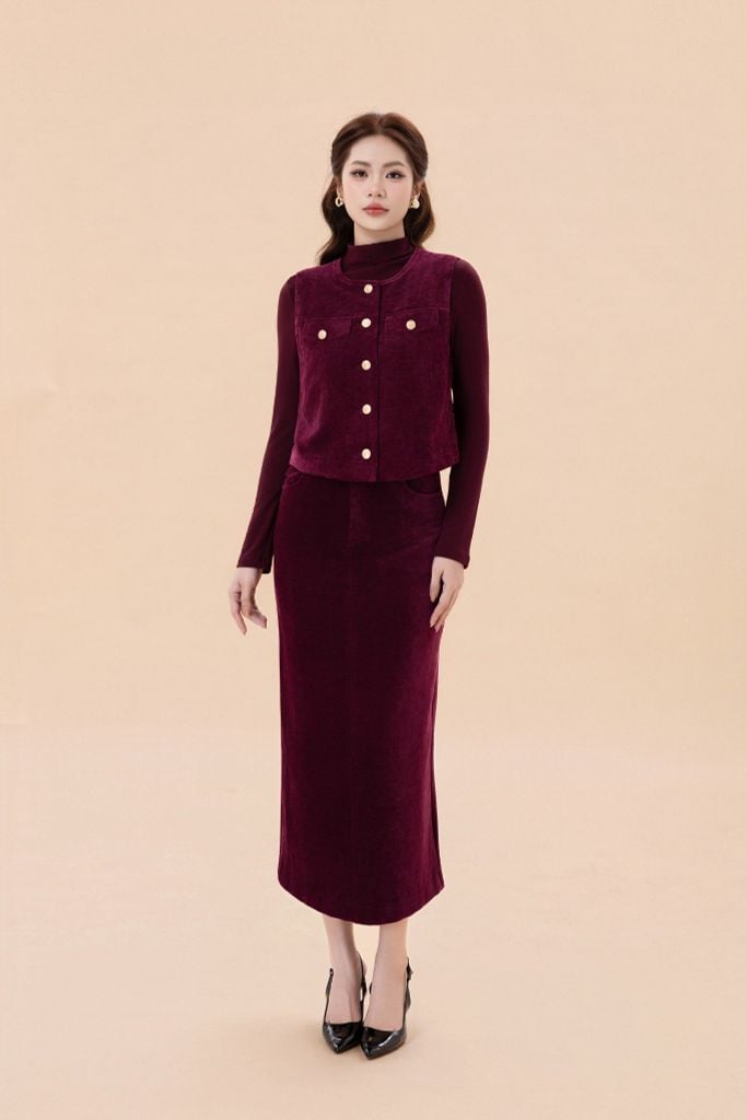 CHÂN VÁY BÚT CHÌ Z06032