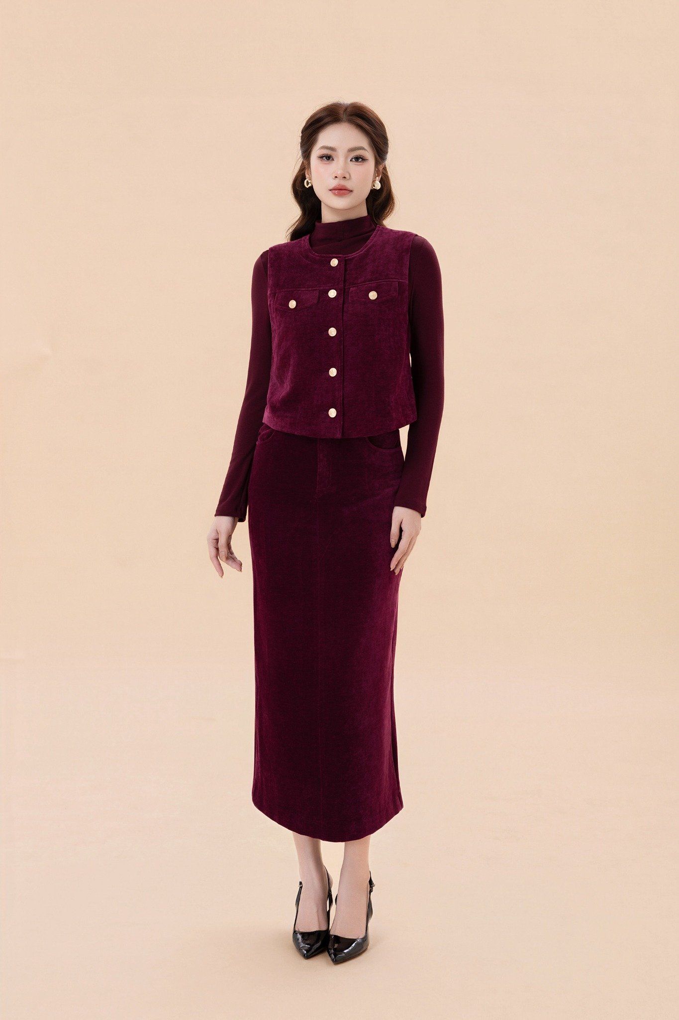 CHÂN VÁY BÚT CHÌ Z06032